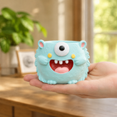 Cute Monster Succulent Planter with Drainage Hole – Plant Lover Gift, Funny Desk Pot & Quirky Home Décor