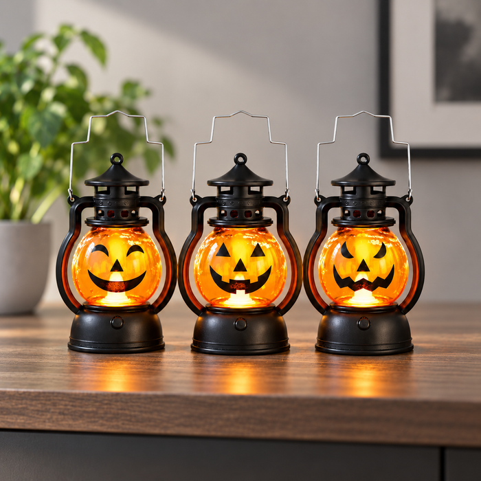 Halloween Lantern – Retro Pumpkin Light for Kids