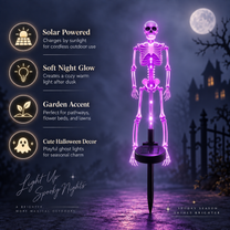 Halloween Skeleton Light | Porch Light, Garden Light, Spooky Lights