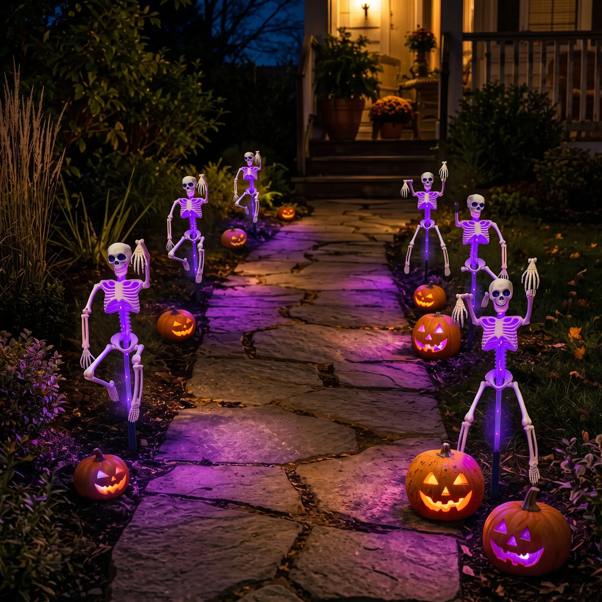 Halloween Solar Powered Skeleton Light | Porch Light, Garden Light, Spooky Lights