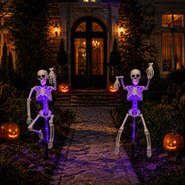 Halloween Solar Powered Skeleton Light | Porch Light, Garden Light, Spooky Lights