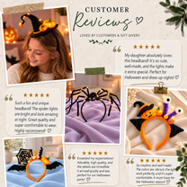Halloween Headband with LED & Halloween Hair Accessories