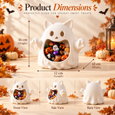Halloween Ghost Candy Bowl – Cute Spooky Treat Holder for Halloween Displays