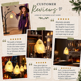 Lighted Hanging Ghost Decor, Halloween LED String Lights, Indoor Party for Halloween Party, Halloween Tree