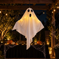 LED Glowing Hanging Ghost Decoration