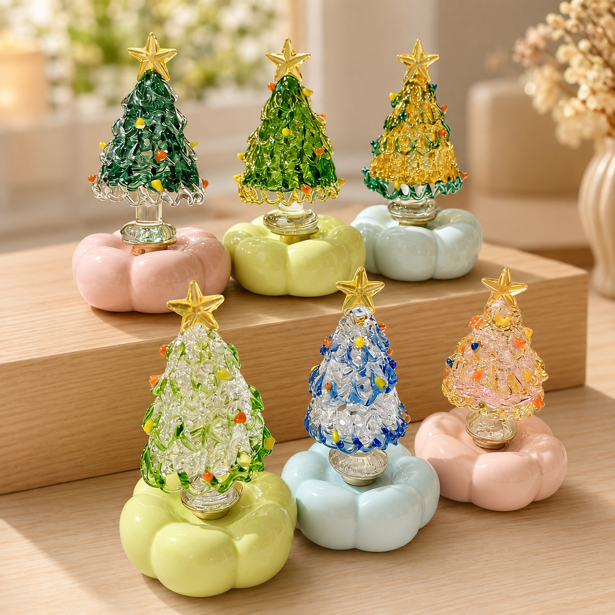 Handmade Stained Glass Christmas Tree – Unique Holiday Keepsake & Christmas Gift