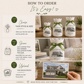 Personalized First Home Flower Vase – Custom New Home Gift for Couples