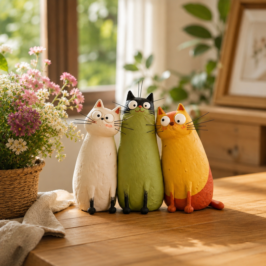Quirky Cat Vase – Unique Cat Lover Gift & Whimsical Home Décor Accent