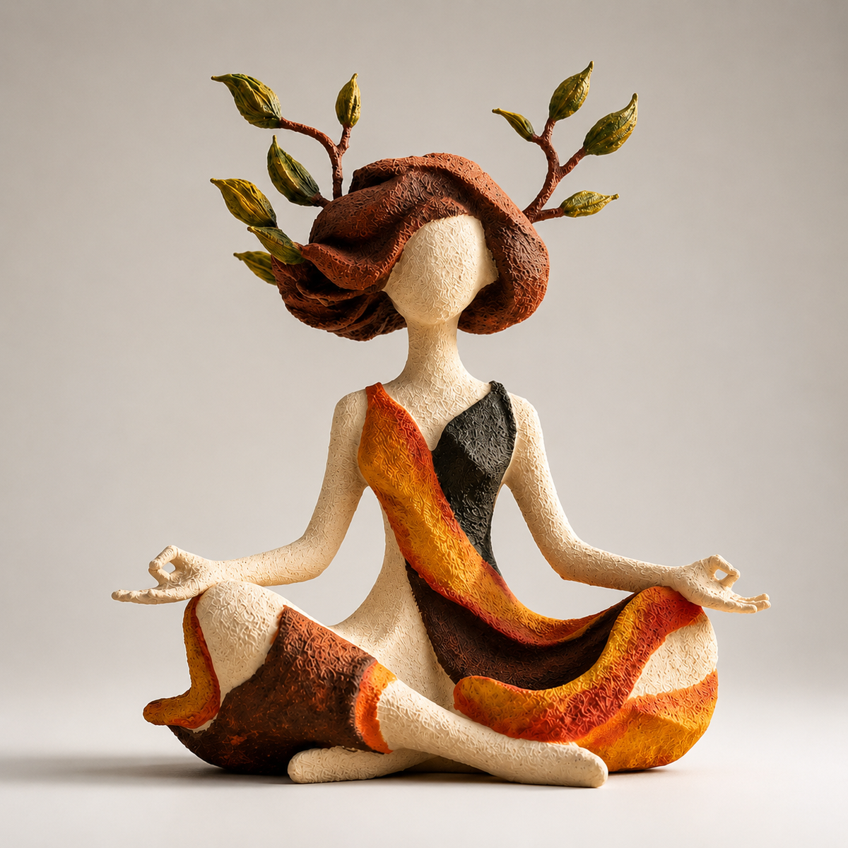 Handmade Earth Goddess Statue | Premium Meditation Sculpture