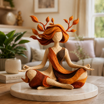 Handmade Earth Goddess Statue | Premium Meditation Sculpture