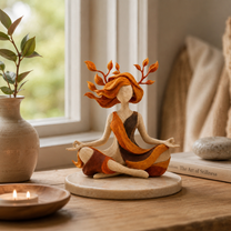 Handmade Earth Goddess Statue | Premium Meditation Sculpture