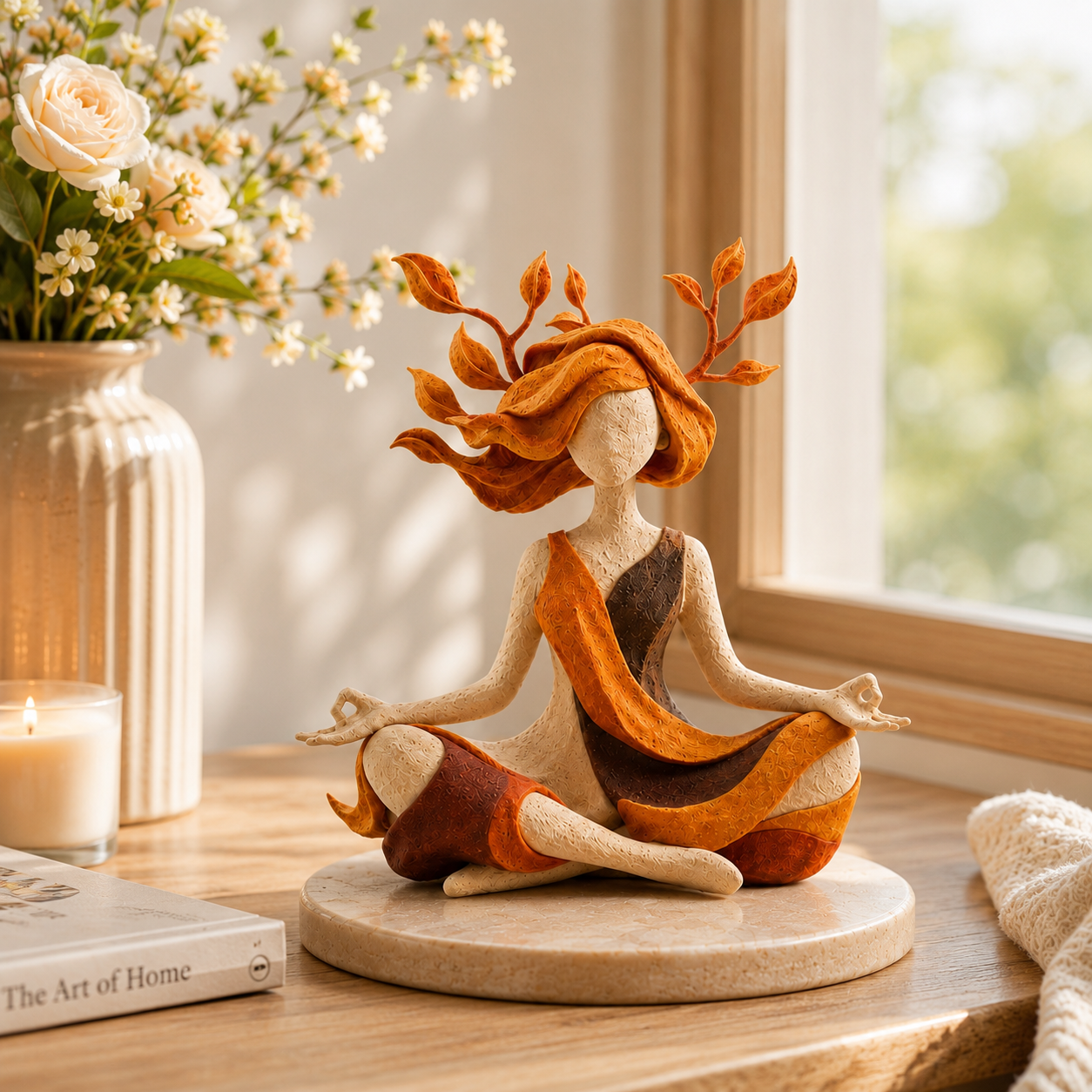 Handmade Earth Goddess Statue | Premium Meditation Sculpture
